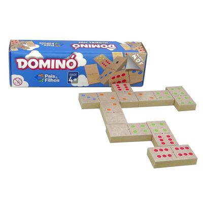 Kit Com 2 Jogos De Mesa Infantil Tabuleiro Dominó Animais - Pais e