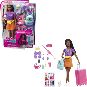 Boneca Barbie Brooklyn Conjunto Viagem Mattel HGX55 - Ri Happy