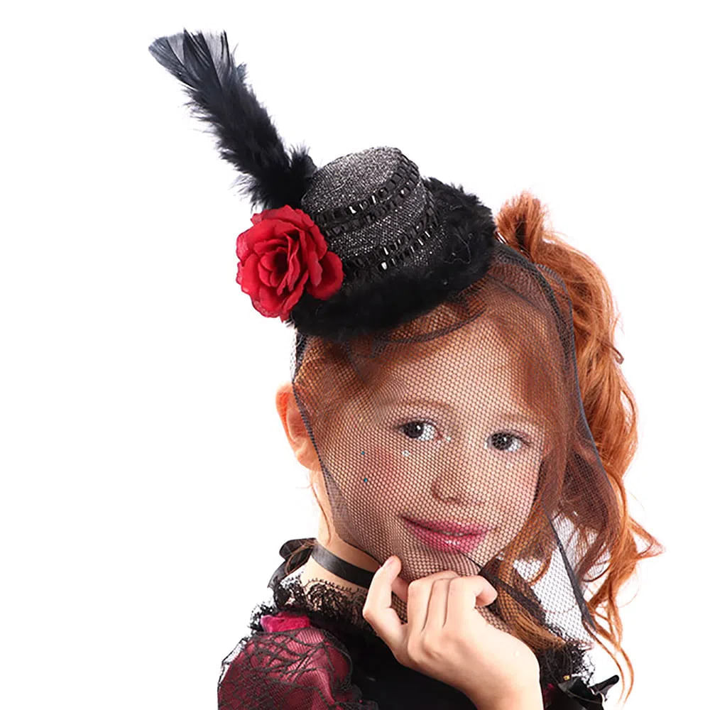 Fantasia Infantil Halloween Esqueleta com Tiara - ENGENHA KIDS