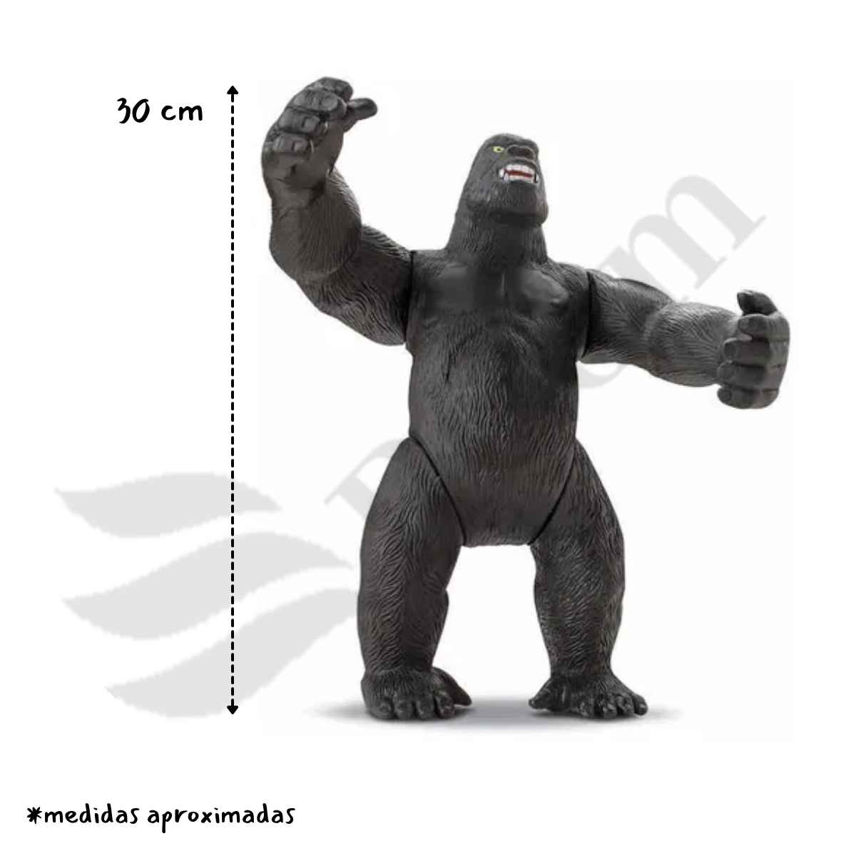 Boneco Articulado Gorila King Kong Macaco Chimpanzé 30cm Em Vinil Atóxico  Bee Toys Crianças +2 anos - Ri Happy