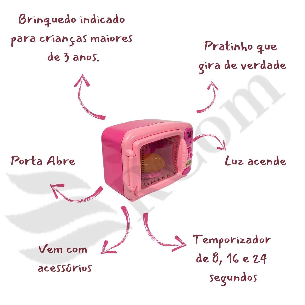 Mini Microondas Infantil - Bs Toys - Ri Happy