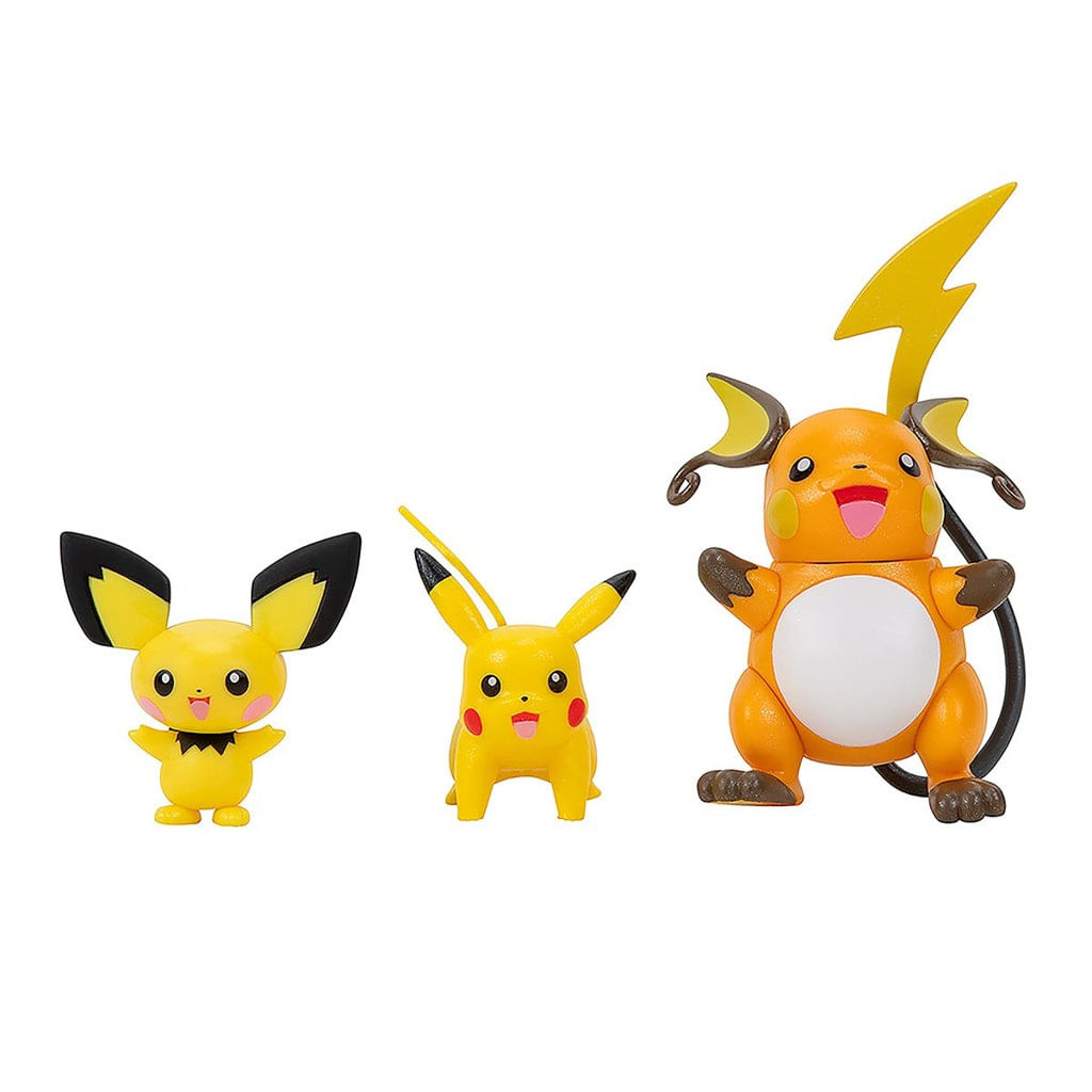 Mini figura articulada - pokémon - alola raichu - sunny - Sunny