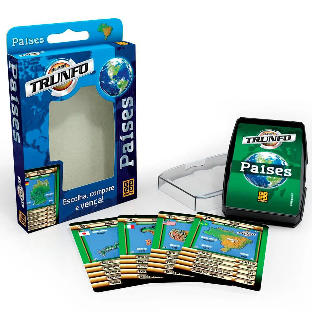 Super Trunfo Países Grow - PBKIDS Brinquedos
