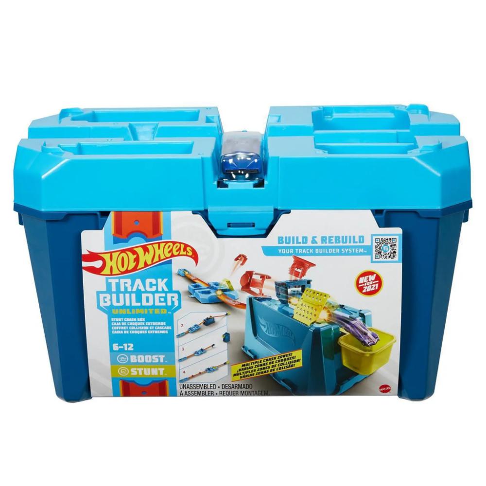 Caixa De Choques Extremos Hot Wheels Track Builder - Mattel - Ri Happy