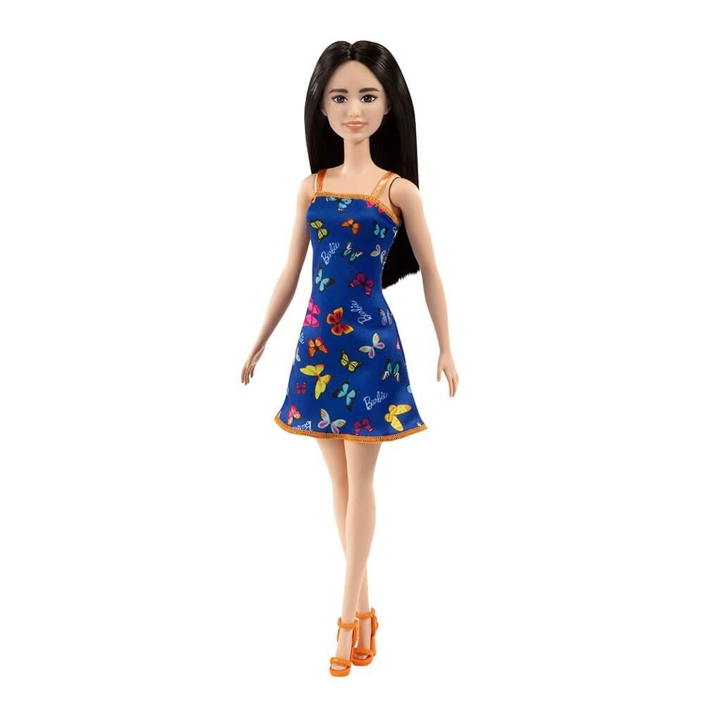 Cartela de Roupa Barbie Fashion Finds Camisa Rosa de Bolinhas e Saia Azul -  Mattel