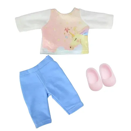 Kit Roupa De Boneca Para Baby Alive - Inverno Unicórnio