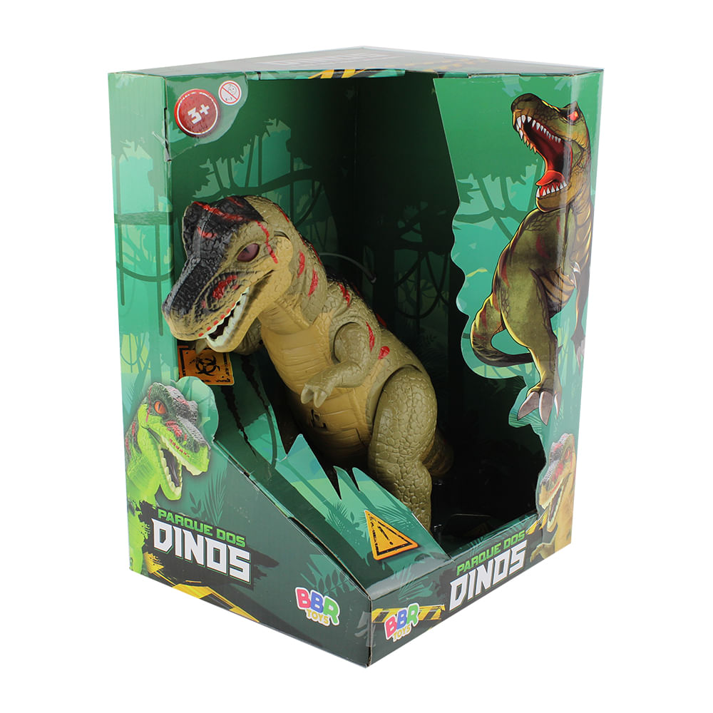 Dinossauro Musical Tiranossauro Rex Parque dos Dinos - BBR Toys