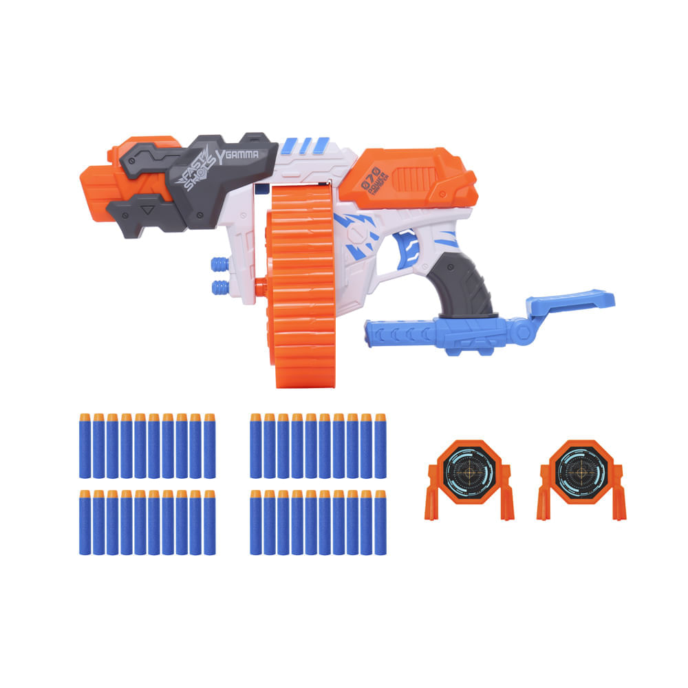 Lançador de Dardos X-Target Rapid Gamma Com 40 Dardos Multikids