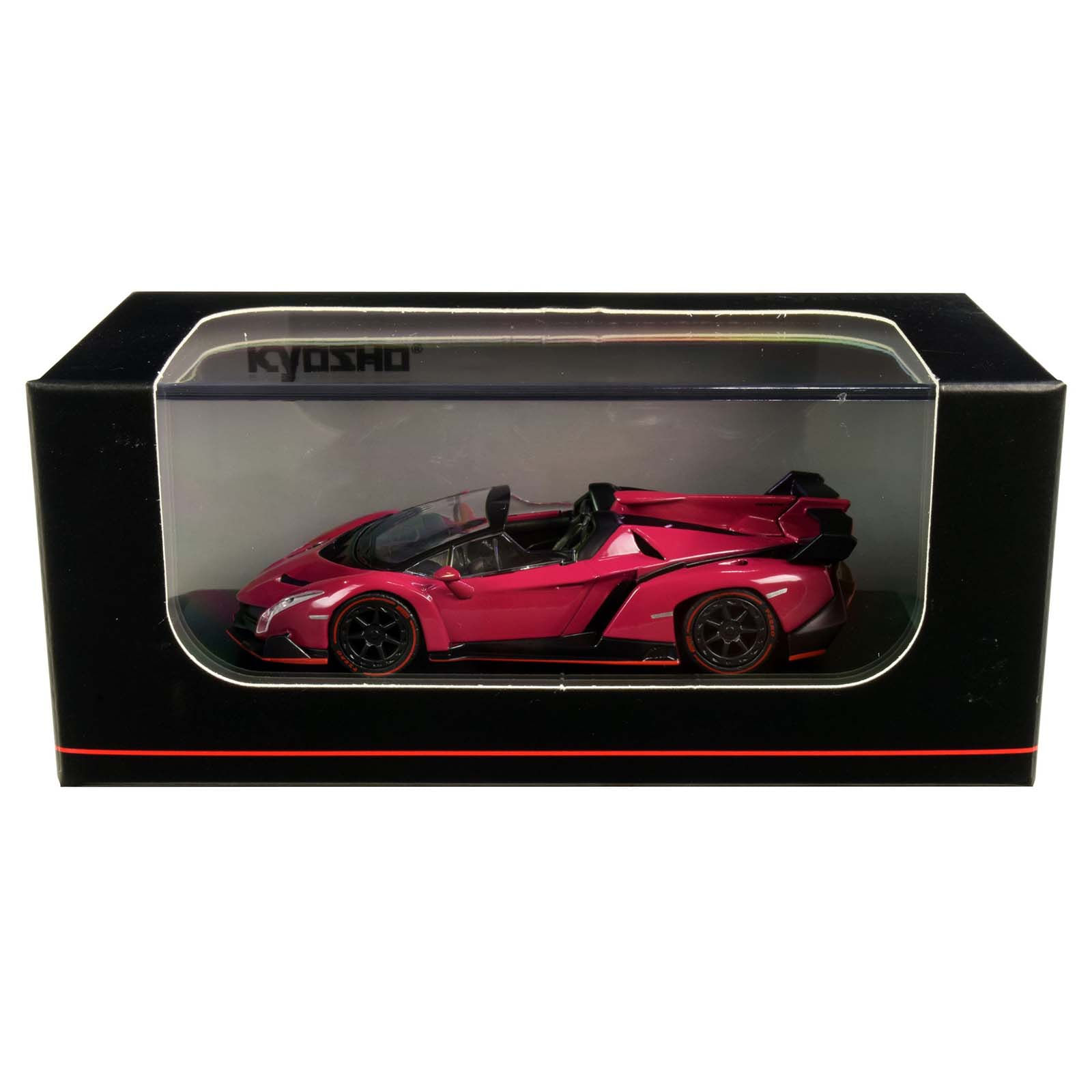 Miniatura - 1:64 - Lamborghini Veneno Roadster Magenta W/Rd Line
