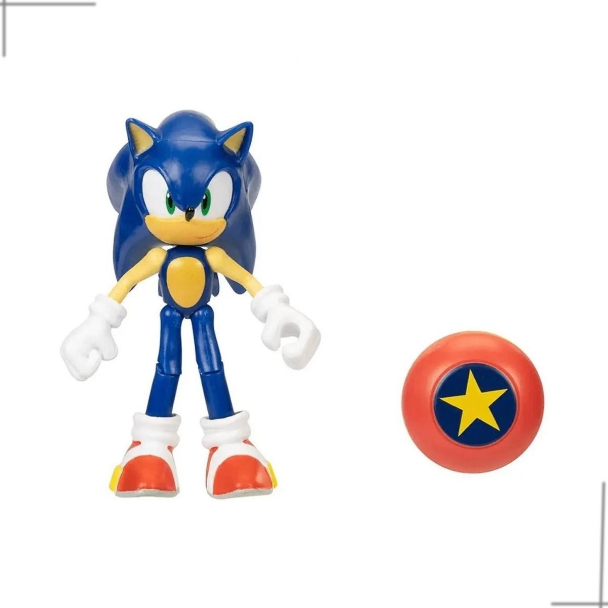 Sonic - Boneco Articulado - Super Sonic - Candide - Ri Happy