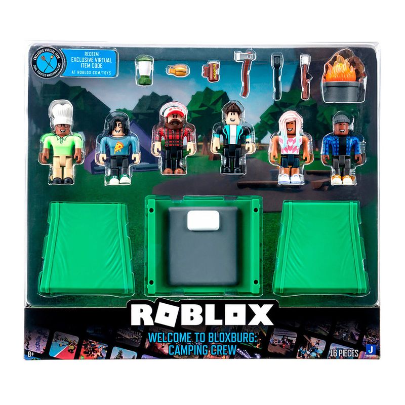 Conjunto de Mini Figuras - Roblox - Welcome To Bloxburg Camping Crew - Sunny