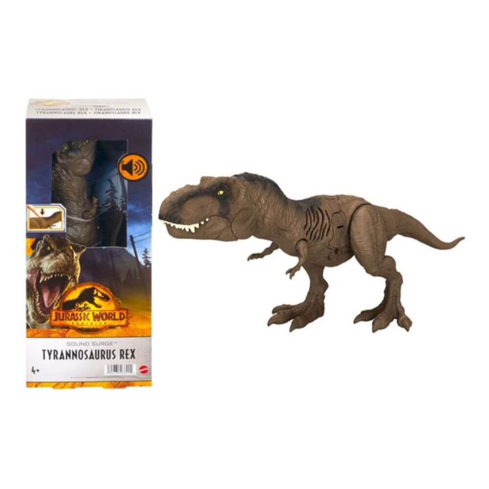 Dinossauro Jurassic World Dominion 30cm T Rex Com Som Mattel Hdx21 Ri Happy