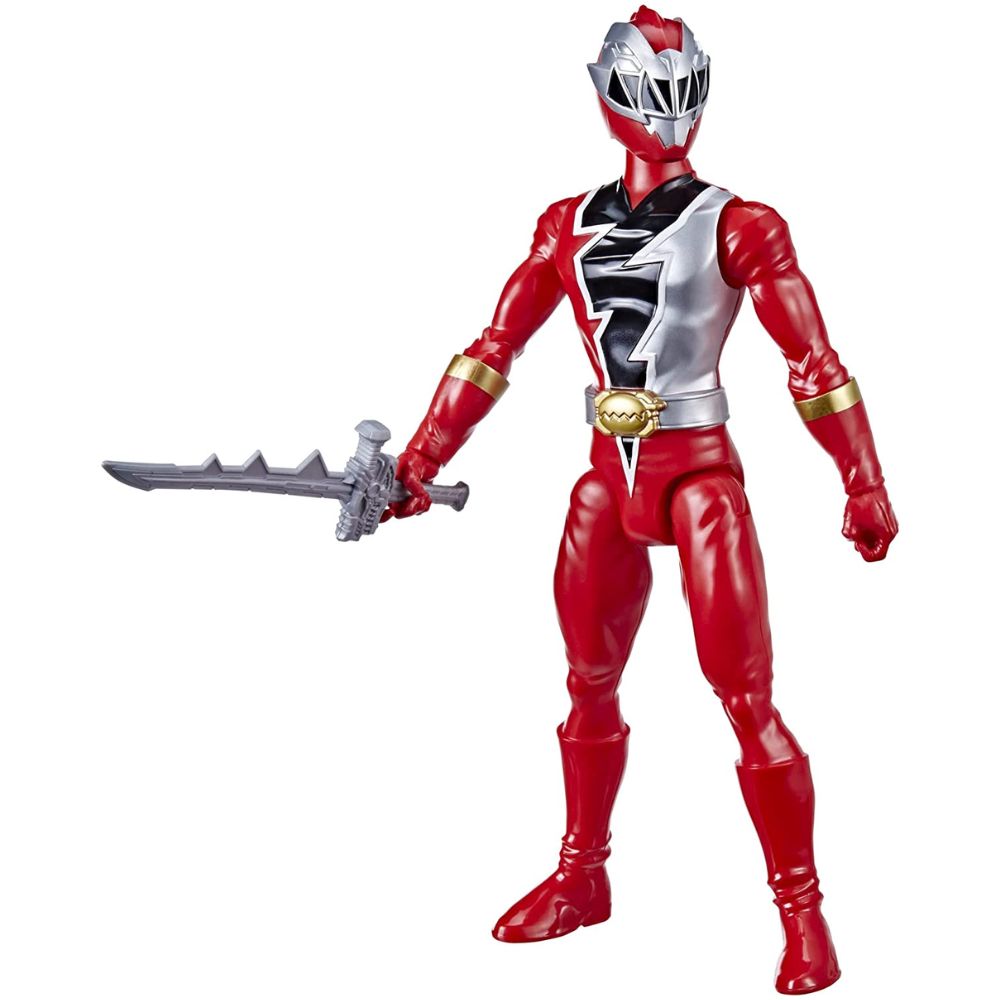 Boneco Power Rangers Dino Fury 30cm - Ranger Vermelho - Hasbro