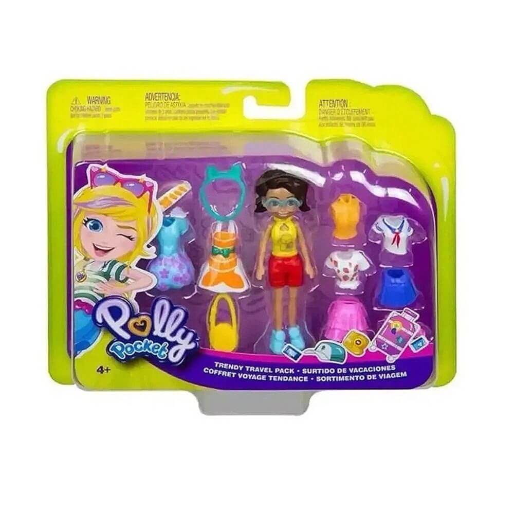 Boneca Polly Pocket Kit De Viagem Shani - Mattel GFT92/GFT93 - Ri