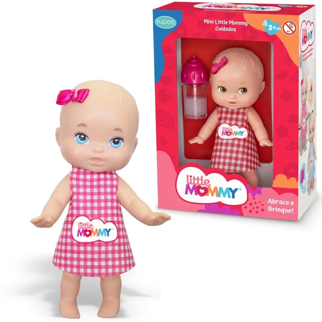 Mini Boneca Cuidados Little Mommy - Mamadeira Mágica - Pupee - Ri Happy