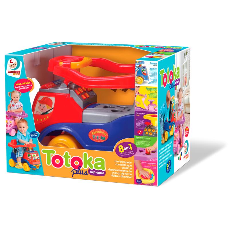 TOTOKA PLUS AZUL BEBÊ INFANTIL CARRINHO MOTOCA QUADRICICLO - Ri Happy