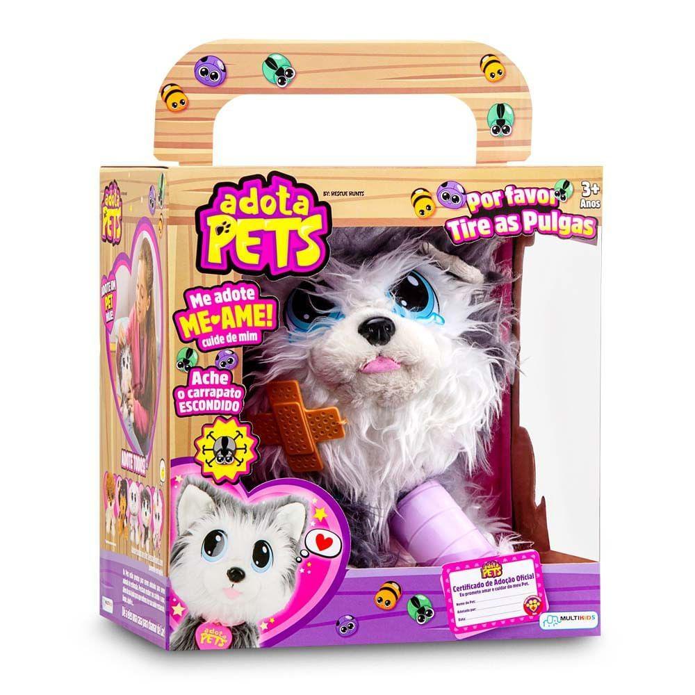 Ozzy Cachorrinho Pelúcia Adota Pets - Multilaser BR1064 - Ri Happy