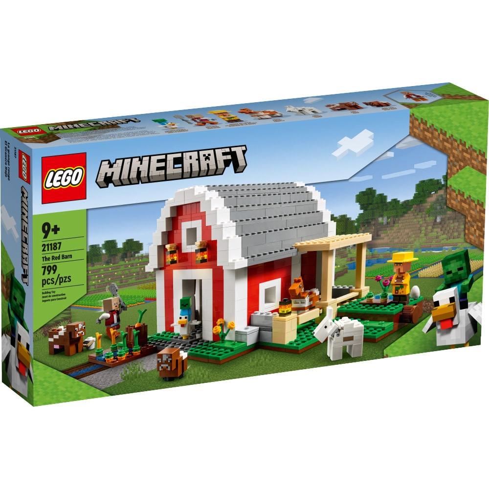 O Celeiro Vermelho Lego Minecraft - Lego 21187 - Ri Happy