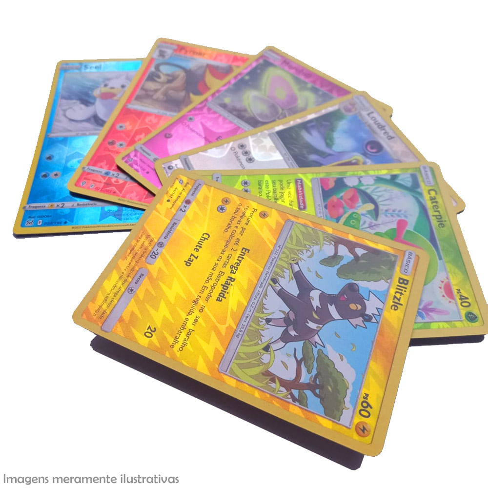 Lote Pack 100 Cartas Pokémon Aleatórios sem Nenhuma Repetida - Ri Happy