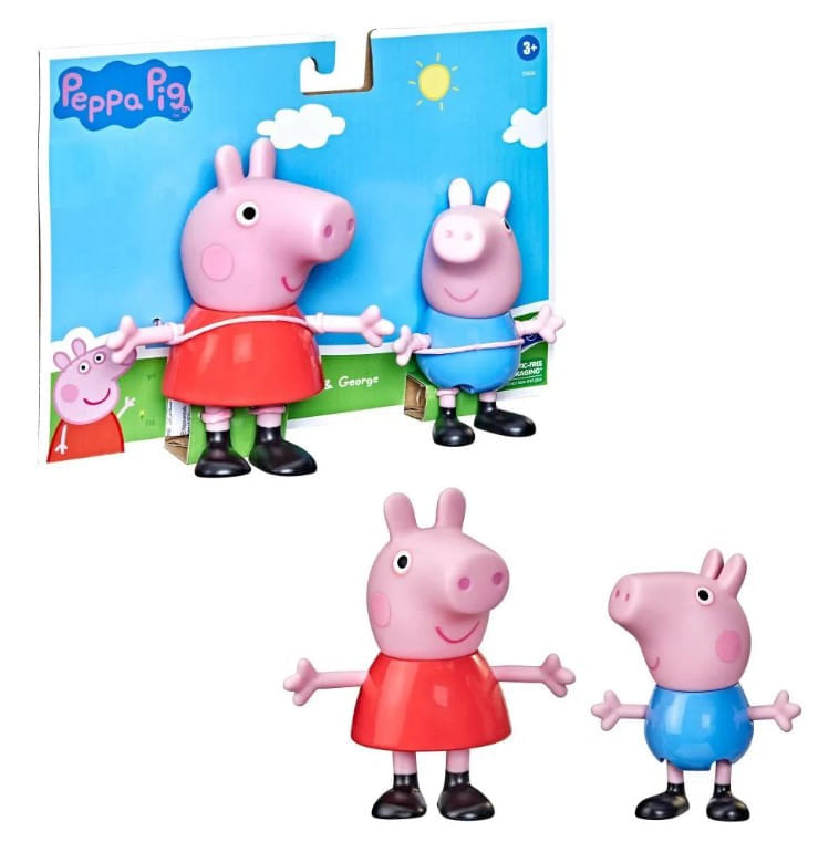 Casa Gigante Da Peppa Pig 55 Cm Com Peppa E George Inclusos - Ri Happy