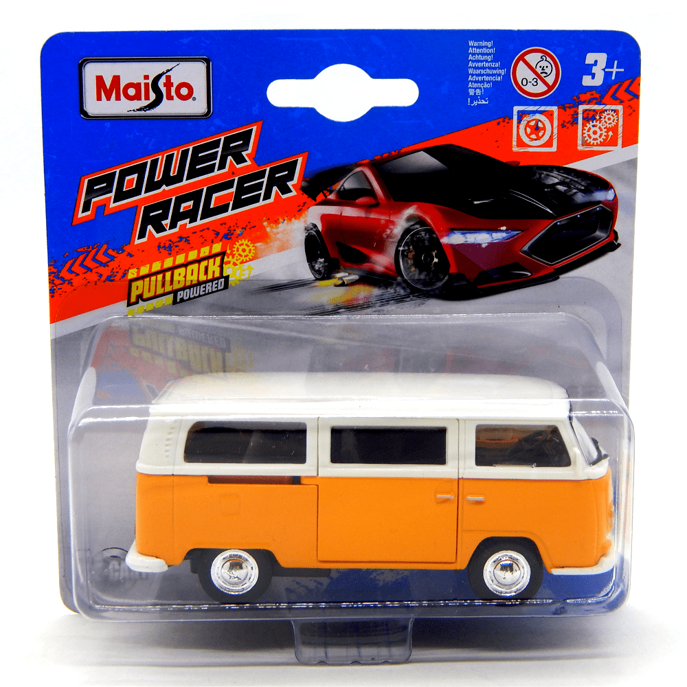 Miniatura Volkswagen Type 2 Bus 1971 1/43 Laranja - Ri Happy