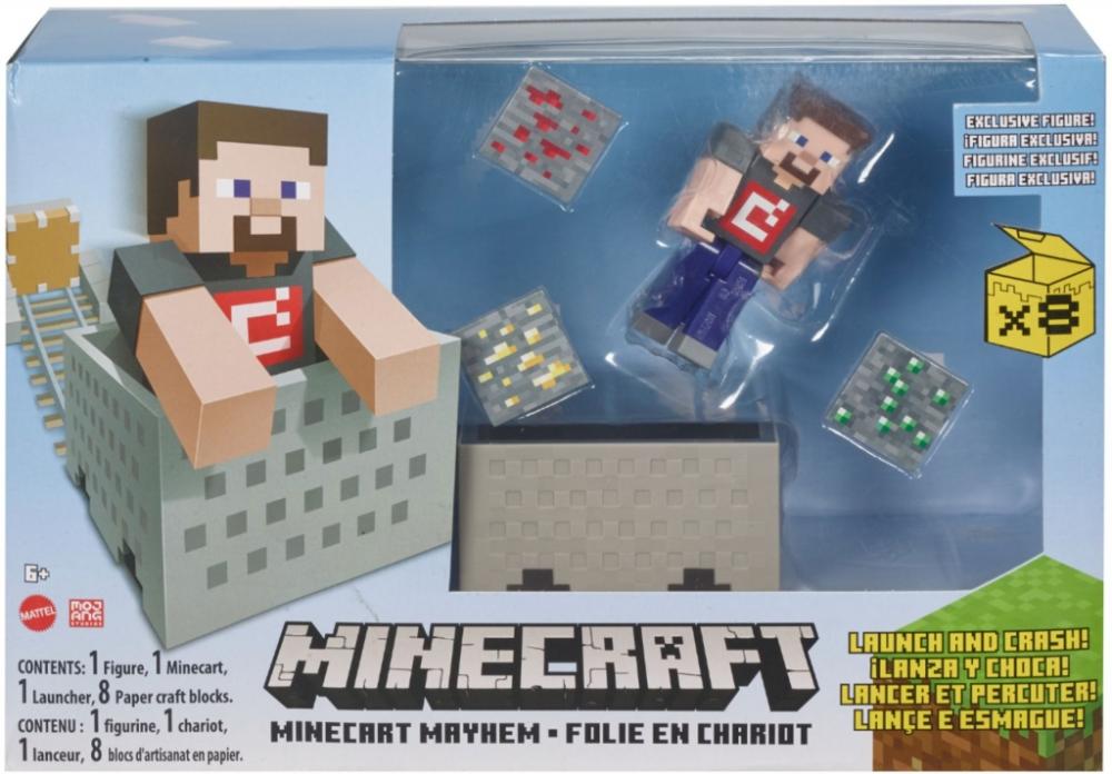 Mayhem Minecart Minecraft Playset - Mattel GVL55 - Ri Happy
