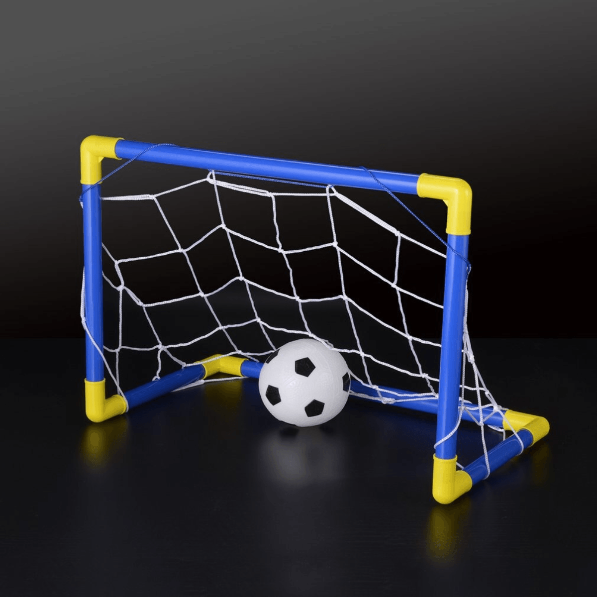 Kit belfix jogo de futebol infantil com traves rede bola bomba