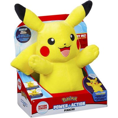 Pikachu Pelúcia Pokémon Com Luz E Som 31Cm - Sunny 002610 - Ri Happy