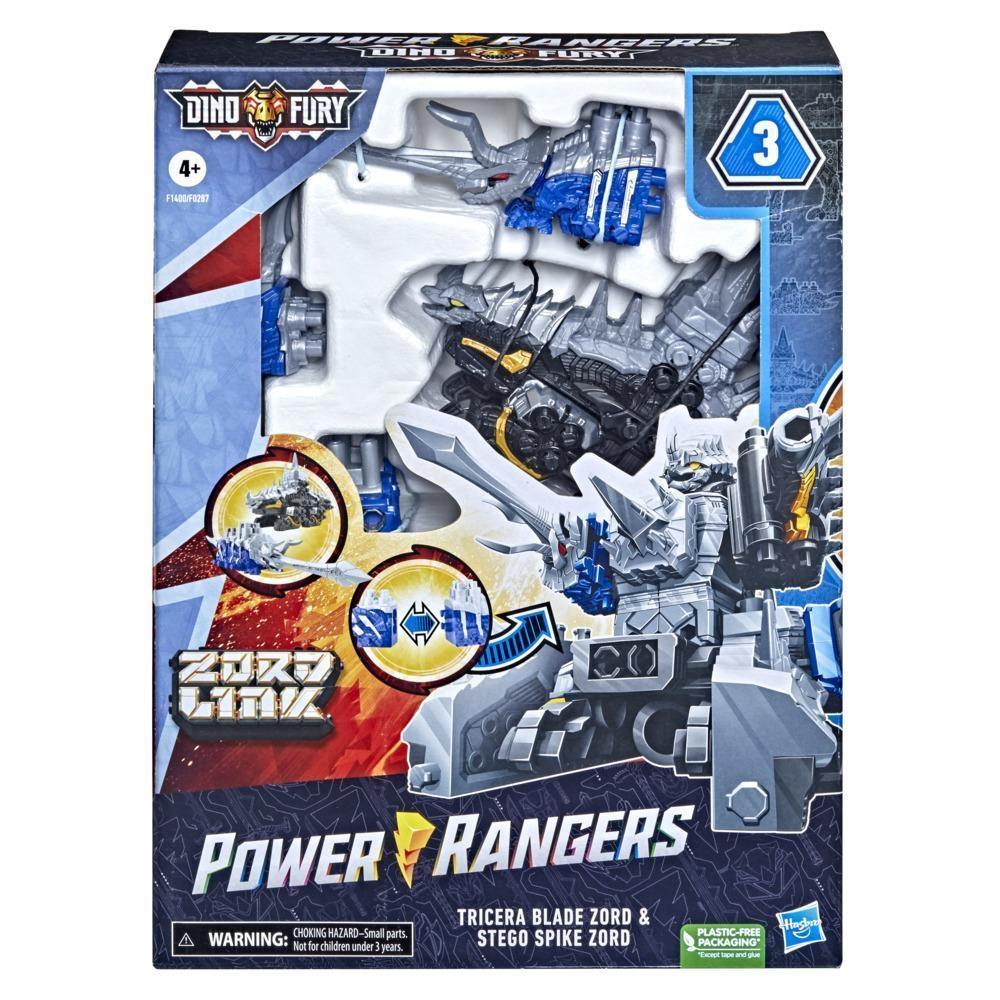 Tricera Blade E Stego Spike Zords Power Rangers - Hasbro F14 - Ri