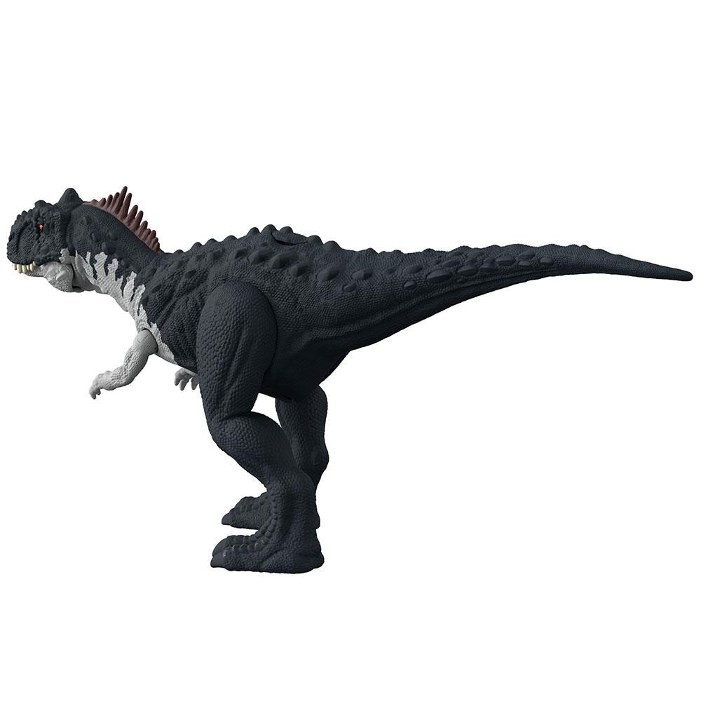 Jurassic World - Dinossauro Rajasaurus Preto Ruge e Ataca Hdx45 Jurassic World - Dinossauro Rajasaurus Preto Ruge e Ataca Hdx45