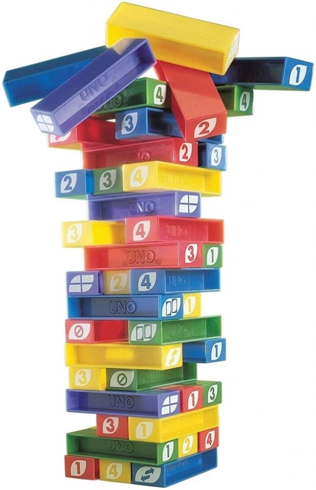 Jogo Uno Stacko Torre De Empilhar Mattel - Ri Happy