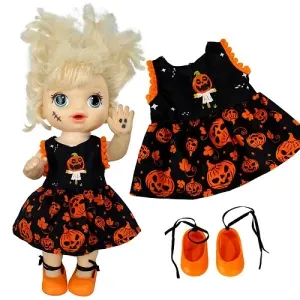 KIT ROUPA BONECA BABY ALIVE - HALLOWEEN ABÓBORA - CASINHA 4 - Ri Happy