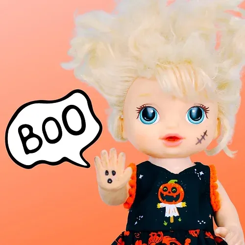 Kit roupa boneca baby alive - halloween fantasma - casinha 4 em Promoção na  Americanas