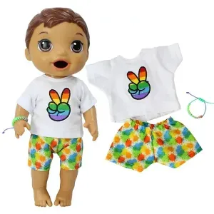 Roupa boneca best sale baby alive