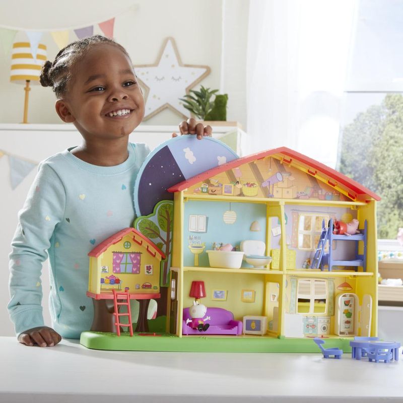 Peppa Pig Casa Com Luz E Som Diversão Noite E Dia Hasbro