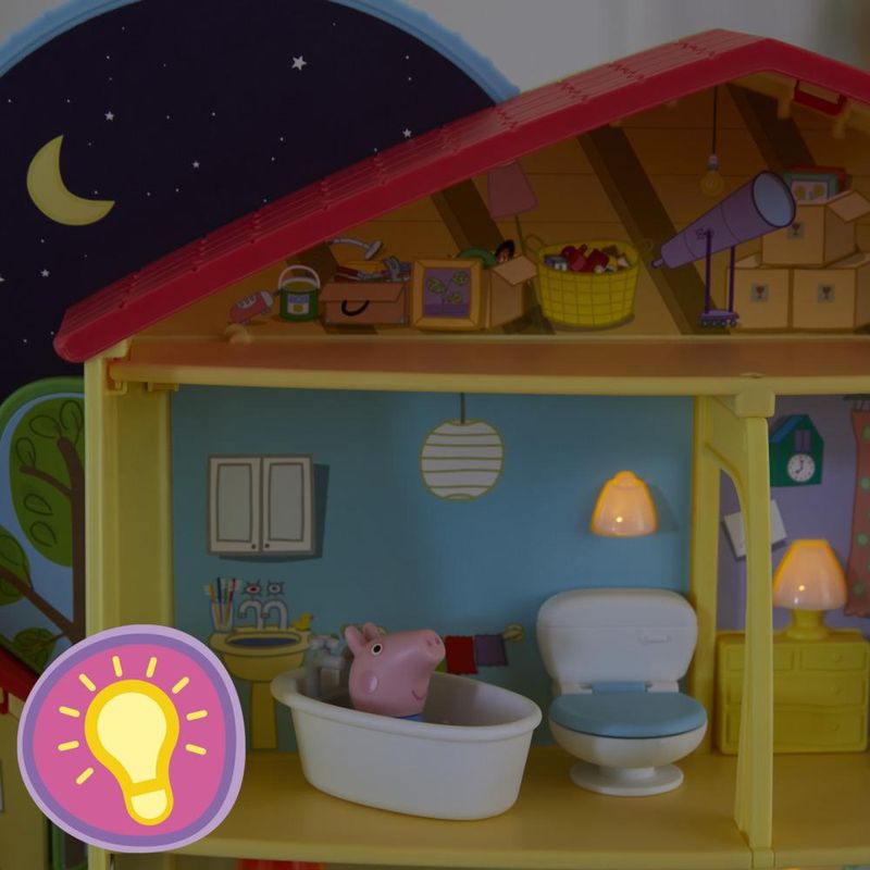 A Casa De Peppa Figura Dia E Noite Peppa Pig - Pirilampo Brinquedos  Educativos