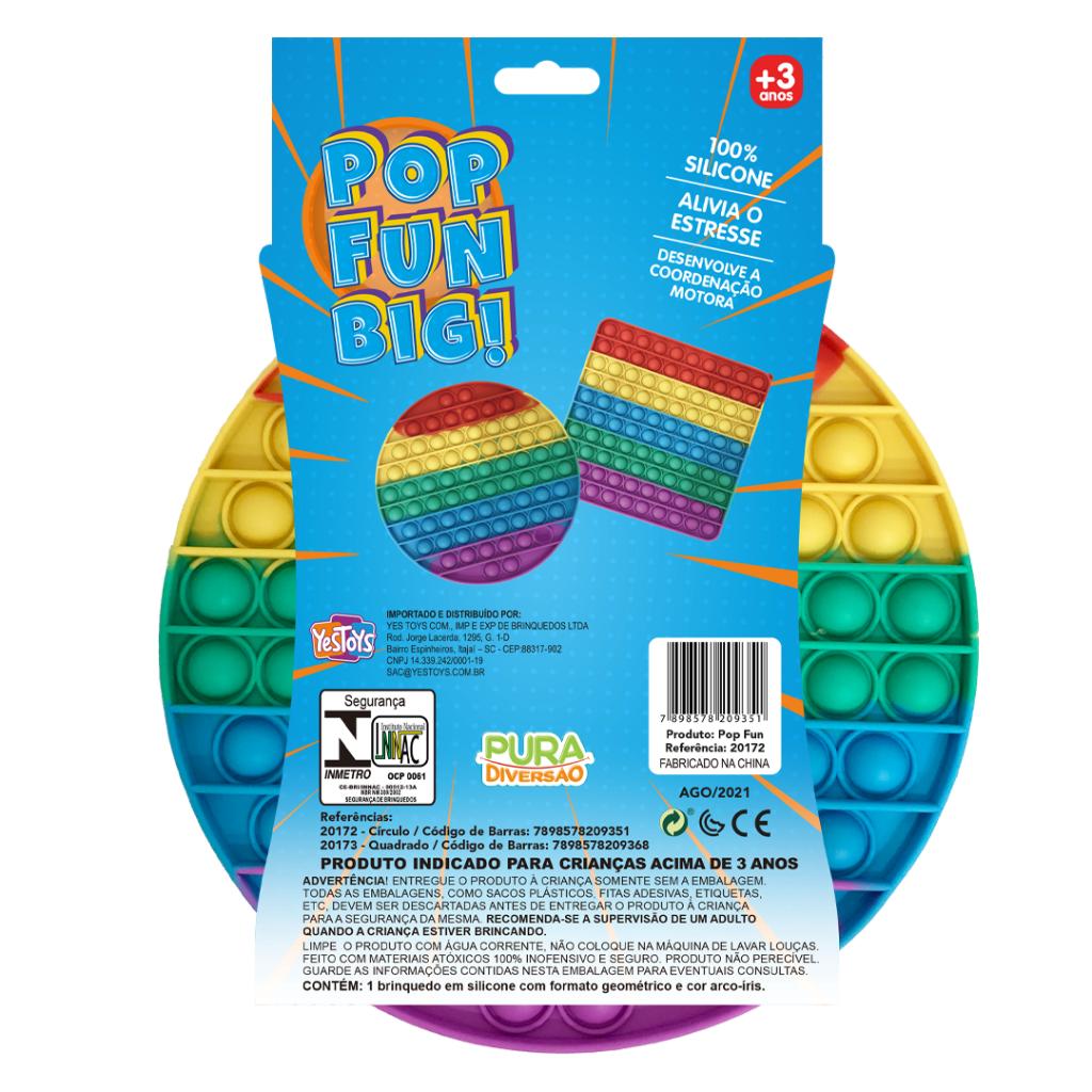 Confira Pop Fun - Big - Círculo - Colorido - Yes Toys - Rihappy