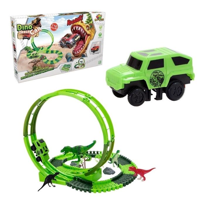 Pista de Corrida Looping Ataque T-Rex - Art Brink