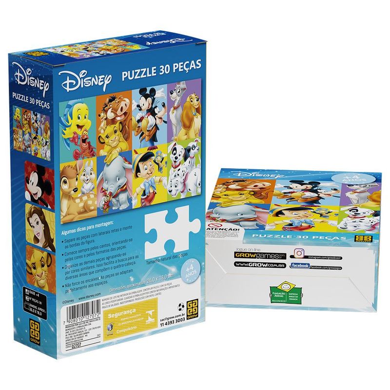 Quebra-Cabeca---Personagens-Disney---30-Pecas---Mickey-e-Amigos---Grow-1
