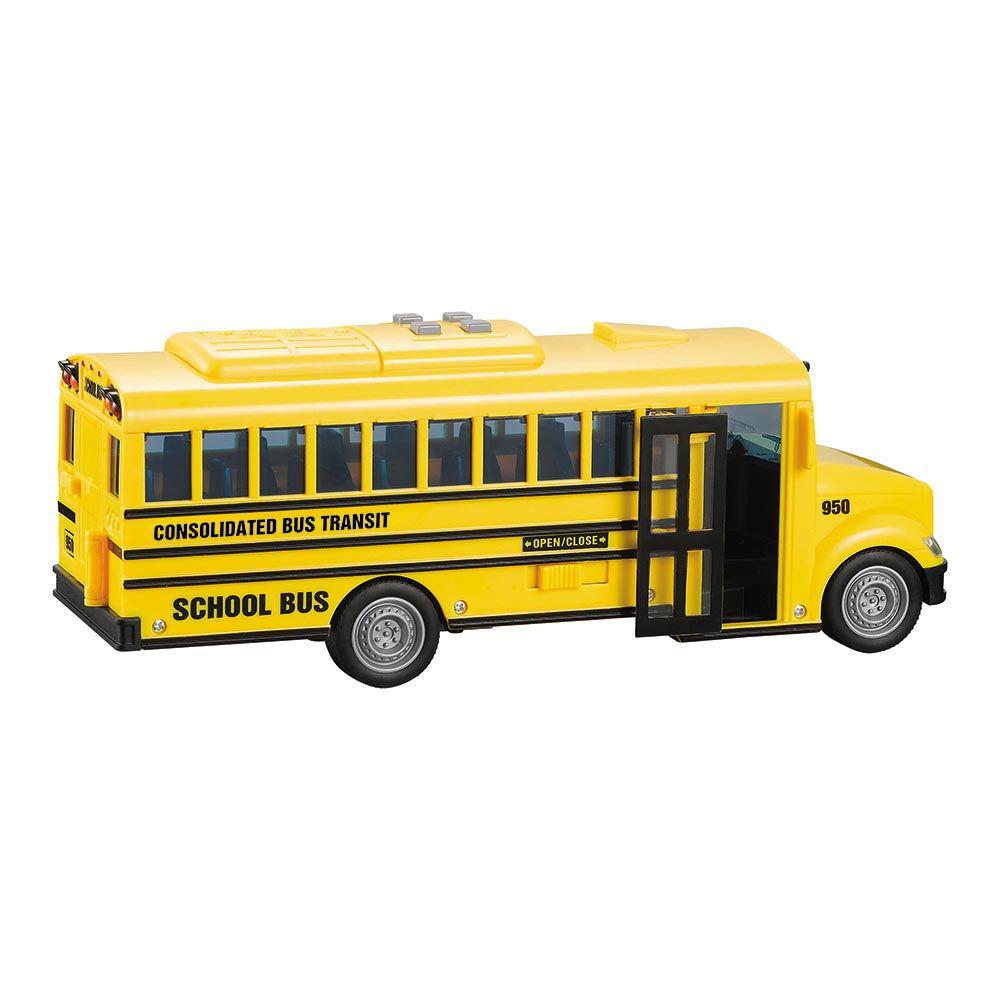 Ônibus Escolar com Som e Luz - City Service - Amarelo - 1:20 - Yes