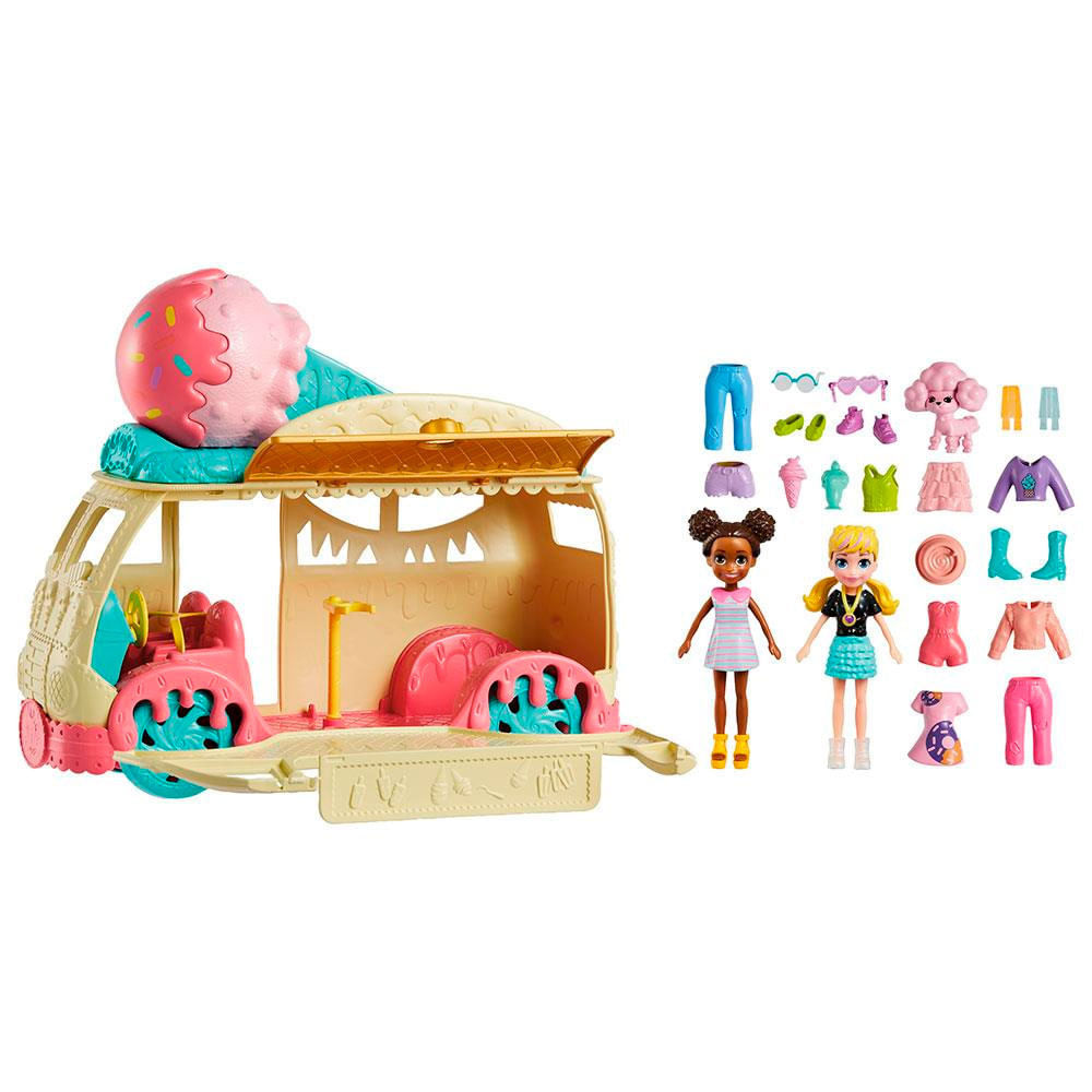 Mini Boneca - Polly Pocket - Polly com Veículo - Carro de Acampamento -  Mattel - Ri Happy