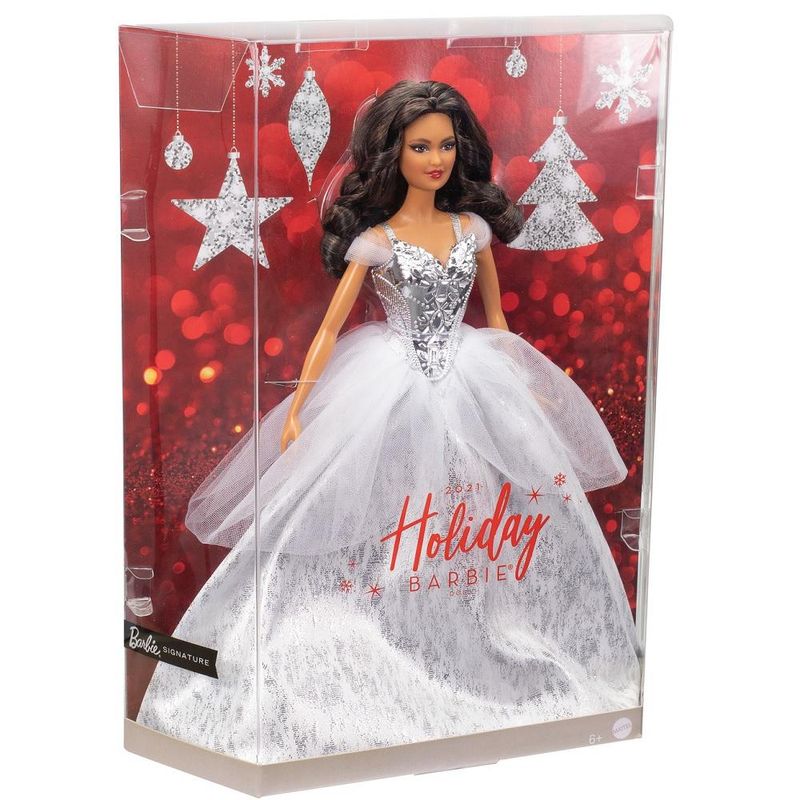 Boneca-Barbie---Signature---Holiday-2021---Vestido-Prateado---Barbie-Morena---Mattel-1