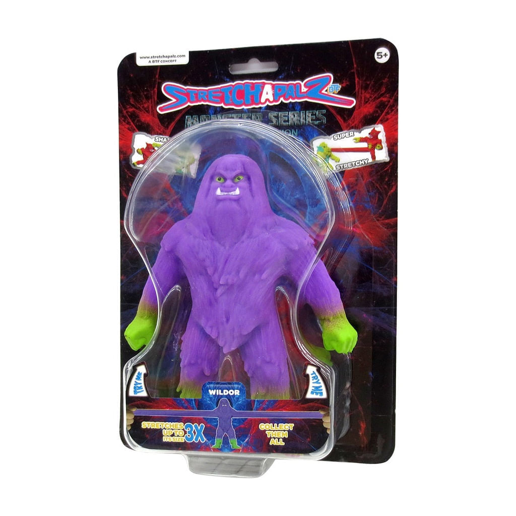 Stretchapalz - Figuras 14cm - Série Monstros - Wildor (roxo
