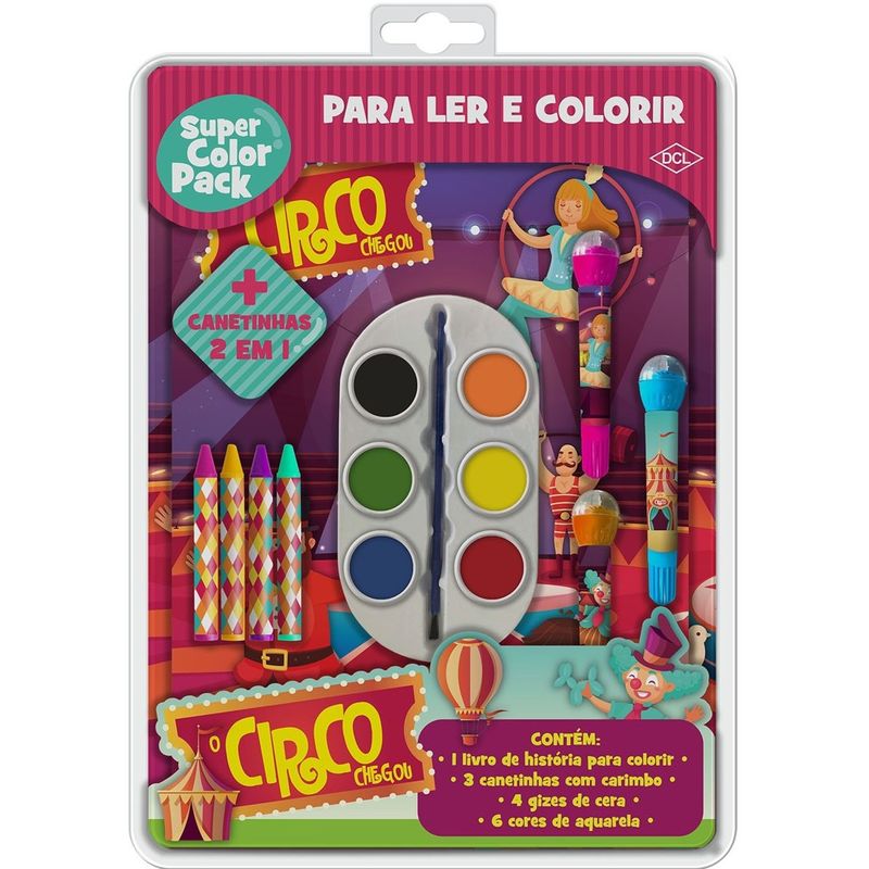 Livro---DCL---Para-Ler-E-Colorir---O-Circo-Chegou---Catavento-0
