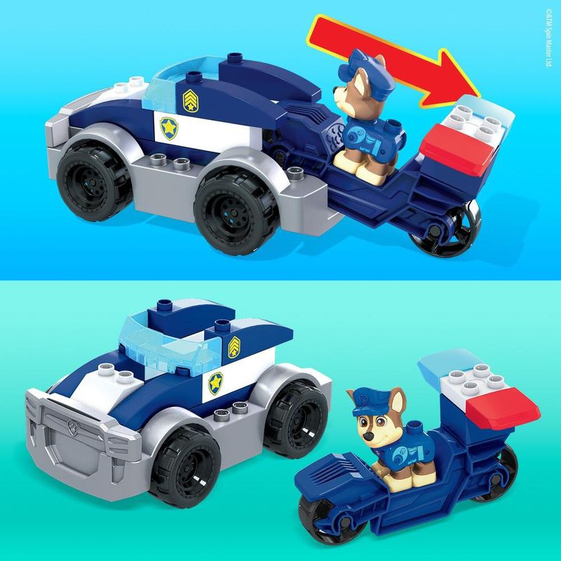 Blocos-de-Montar---Mattel---Mega-Bloks---Patrulha-Canina---Carro-de-Policia-do-Chase--2