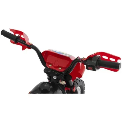 Motocross Eletrica Infantil Com Carregador Vermelha - Homeplay