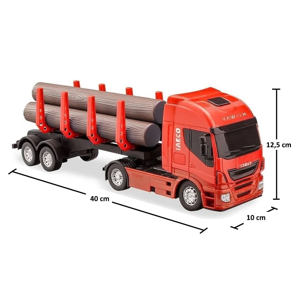 Carreta de brinquedo carroceria madeira grande 50cm caminhão - P&A -  Caminhões, Motos e Ônibus de Brinquedo - Magazine Luiza