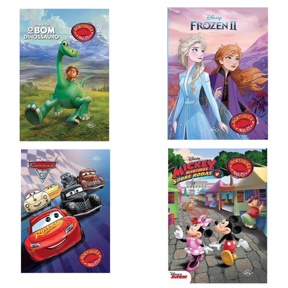 Livro Disney - Bilingue - O Bom Dinossauro - Editora DCL - Kits e