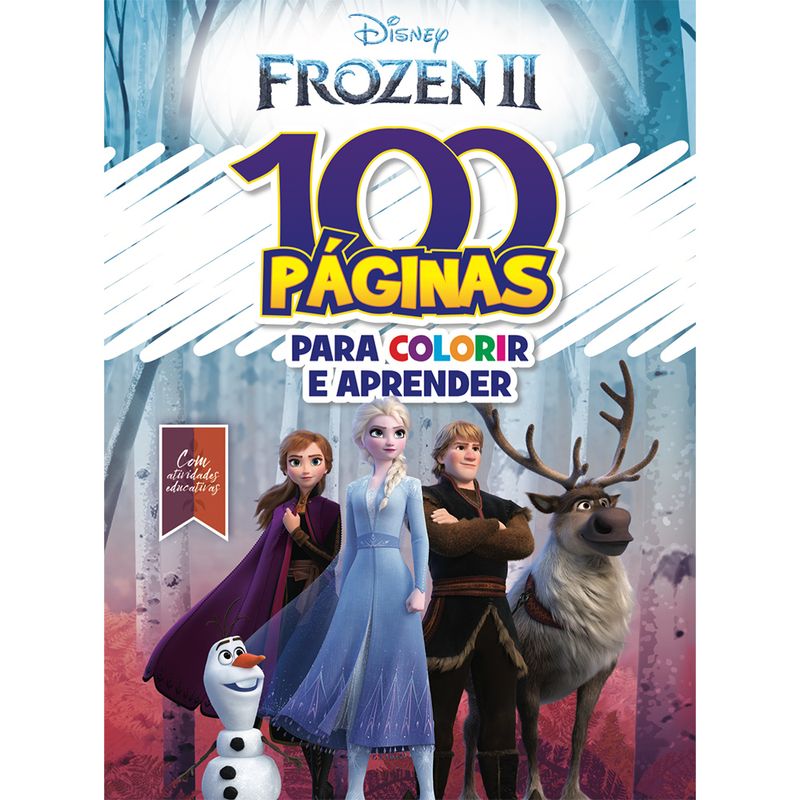 Livro-Infantil---Disney---Frozen-2---Para-Colorir-e-Aprender---Catavento-0