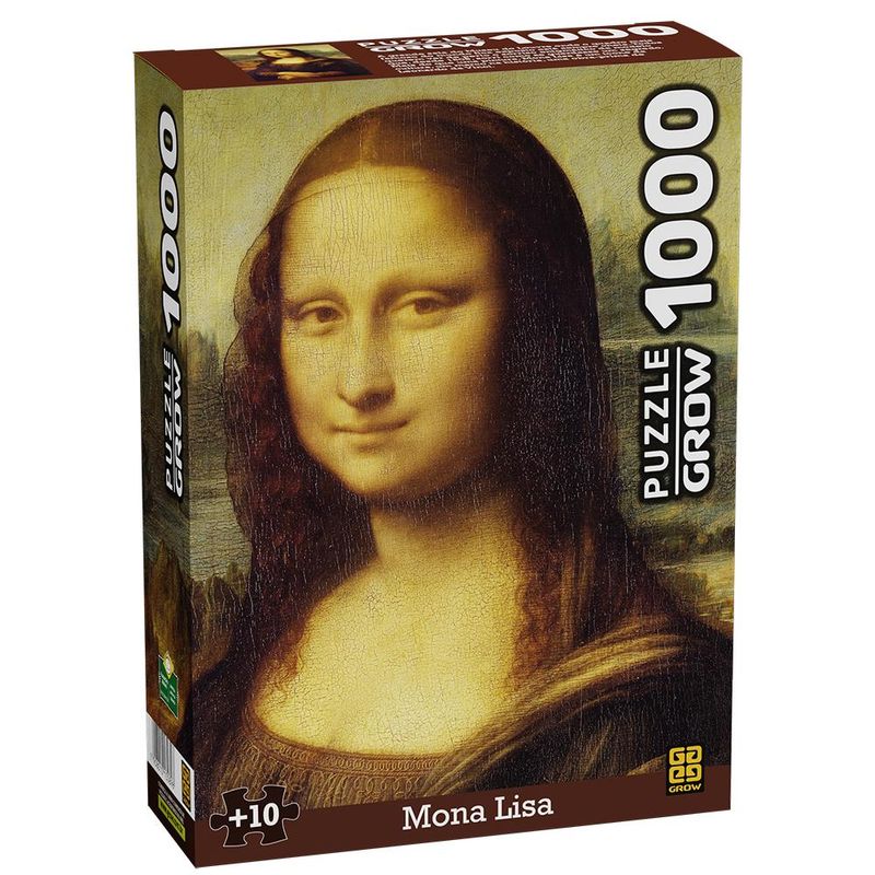 Quebra-Cabeca-Leonardo-Da-Vinci---Monalisa---1000-pecas---Grow-0